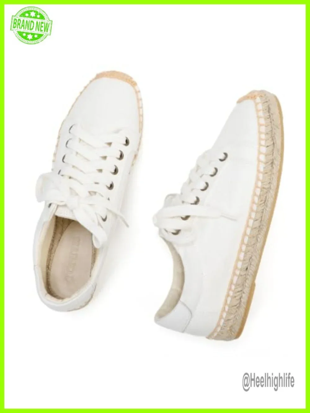 Women's Espadrilles Lace-Up Canvas Flats Jute Platform